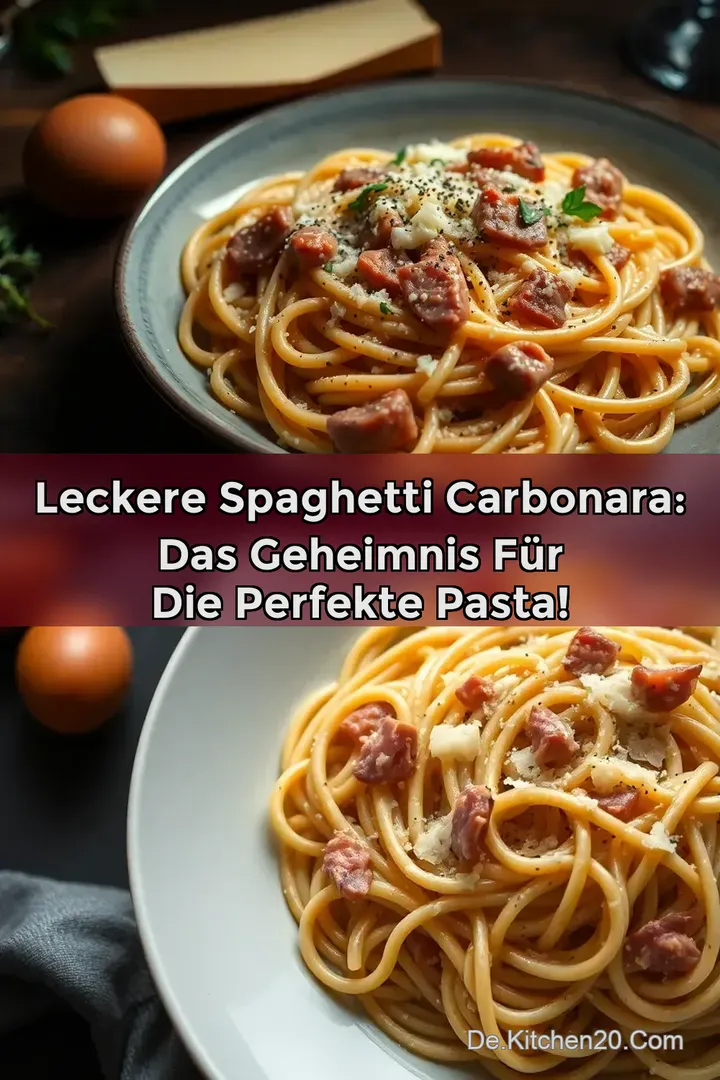 Leckere Spaghetti Carbonara: Das Geheimnis f&uuml;r die perfekte Pasta!