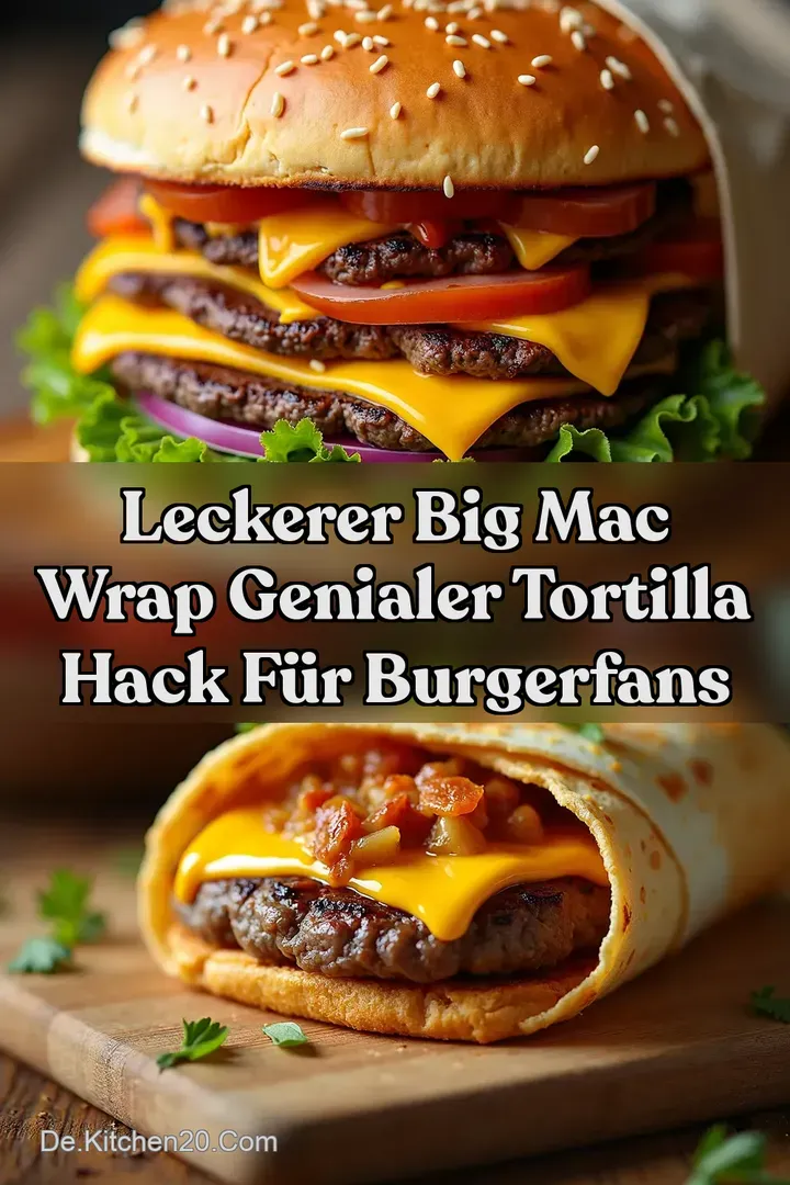 Leckerer Big Mac Wrap Genialer Tortilla Hack f&uuml;r BurgerFans