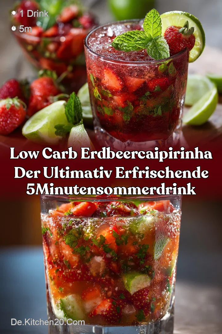 Low Carb ErdbeerCaipirinha Der ultimativ erfrischende 5MinutenSommerdrink