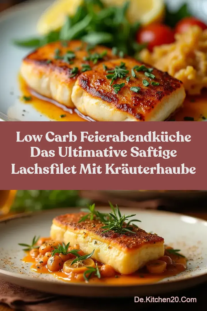 Low Carb Feierabendk&uuml;che Das Ultimative Saftige Lachsfilet mit Kr&auml;uterHaube