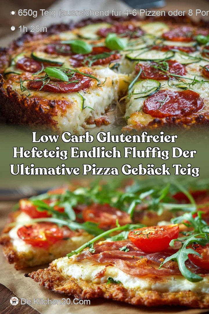 Low Carb glutenfreier Hefeteig Endlich fluffig Der ultimative Pizza Geb&auml;ck Teig