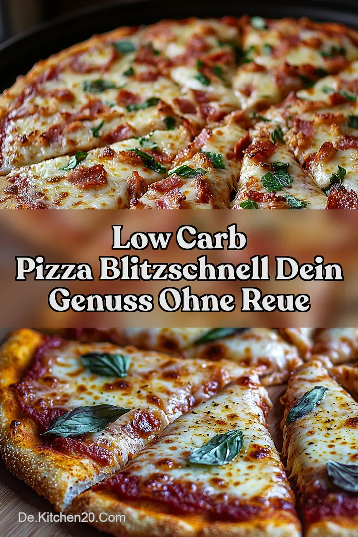 Low Carb Pizza Blitzschnell Dein Genuss Ohne Reue