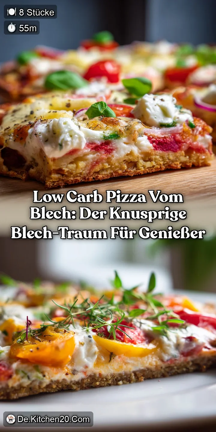 Low Carb Pizza vom Blech: Der knusprige Blech-Traum f&uuml;r Genie&szlig;er