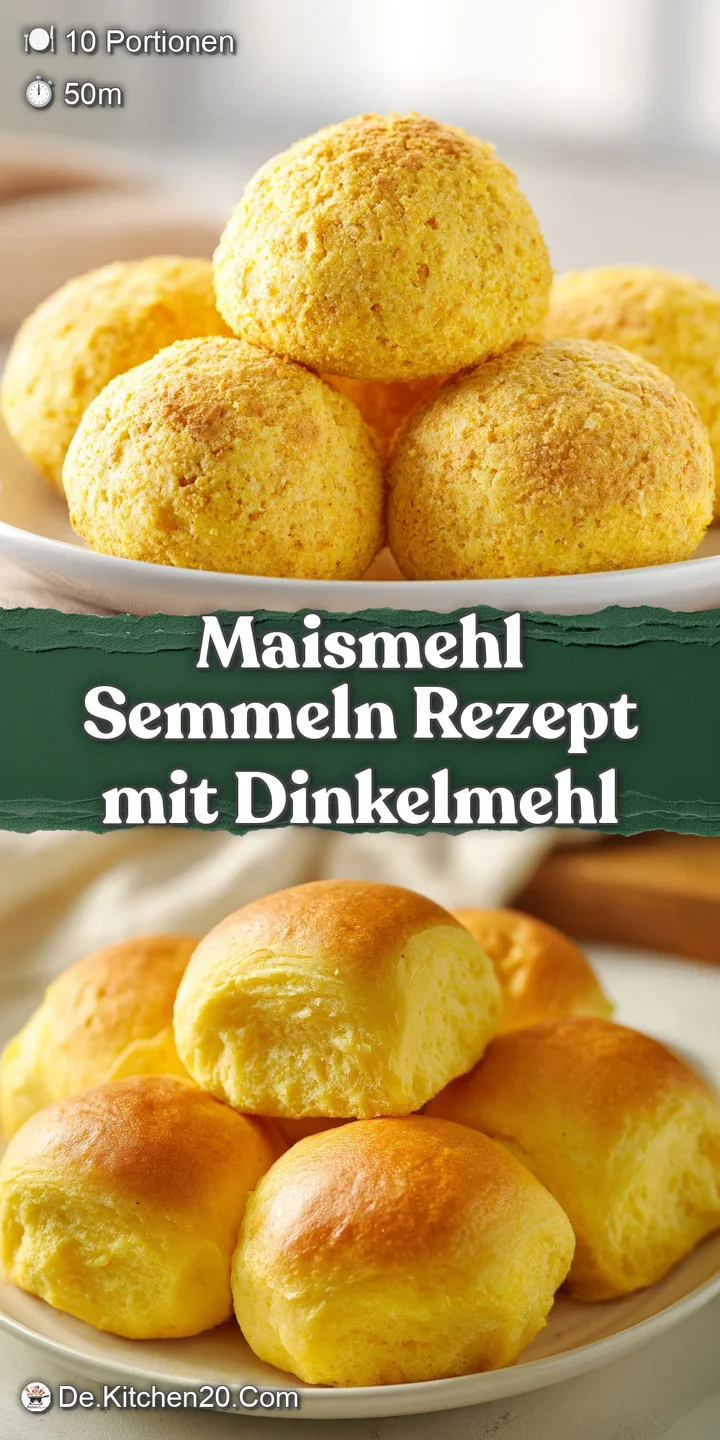 Close-up of a warm, crusty cornmeal roll showing the grainy texture and golden color of the baked dough. Slightly steaming...