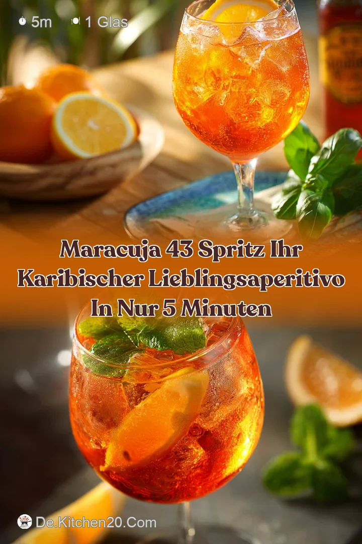 Maracuja 43 Spritz Ihr karibischer LieblingsAperitivo in nur 5 Minuten