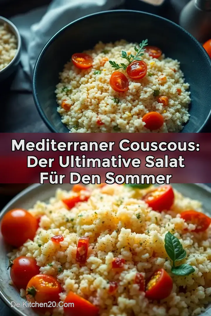 Mediterraner Couscous: Der ultimative Salat f&uuml;r den Sommer