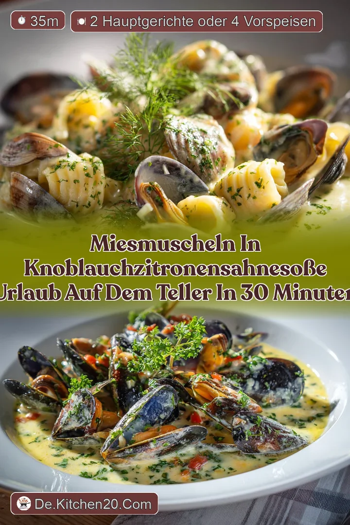 Miesmuscheln in KnoblauchZitronenSahneso&szlig;e Urlaub auf dem Teller in 30 Minuten