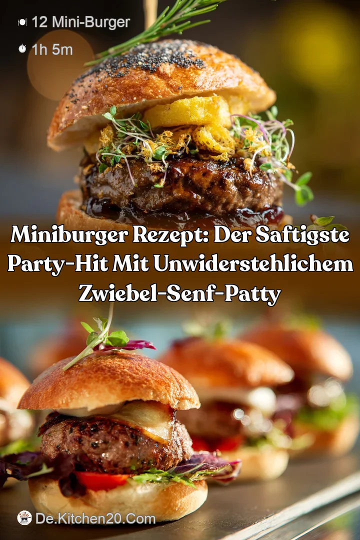 MiniBurger Rezept: Der saftigste Party-Hit mit unwiderstehlichem Zwiebel-Senf-Patty