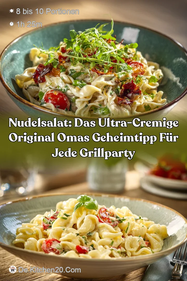 Nudelsalat: Das ultra-cremige Original Omas Geheimtipp f&uuml;r jede Grillparty