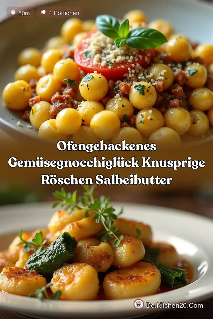 Ofengebackenes Gem&uuml;seGnocchiGl&uuml;ck Knusprige R&ouml;schen SalbeiButter