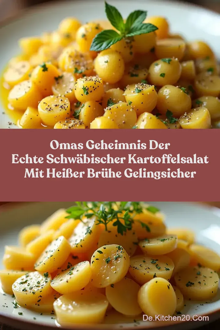 Omas Geheimnis Der Echte Schw&auml;bischer Kartoffelsalat Mit Hei&szlig;er Br&uuml;he Gelingsicher