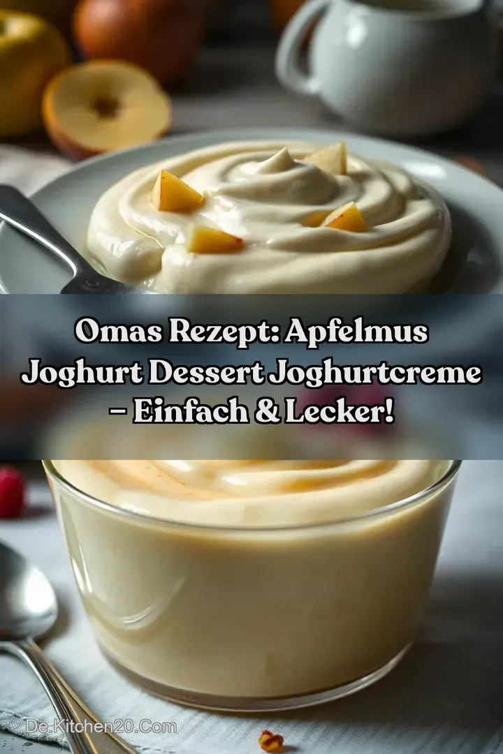 Omas Rezept: Apfelmus Joghurt Dessert Joghurtcreme &ndash; Einfach & Lecker!