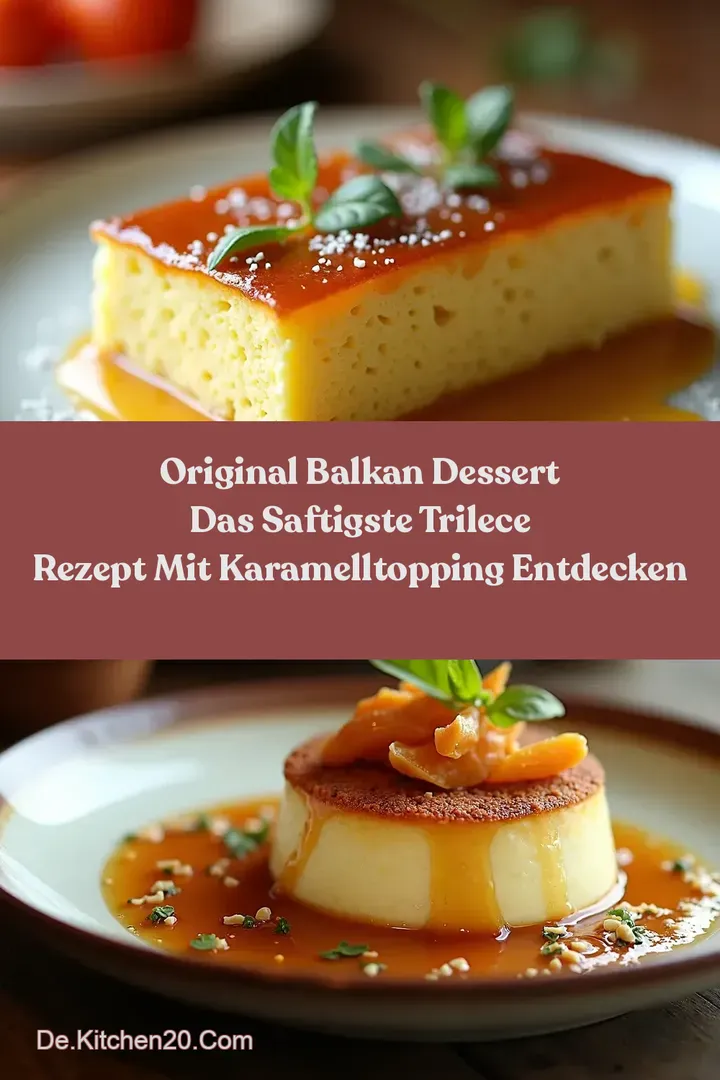 Original Balkan Dessert Das Saftigste Trilece Rezept Mit KaramellTopping Entdecken