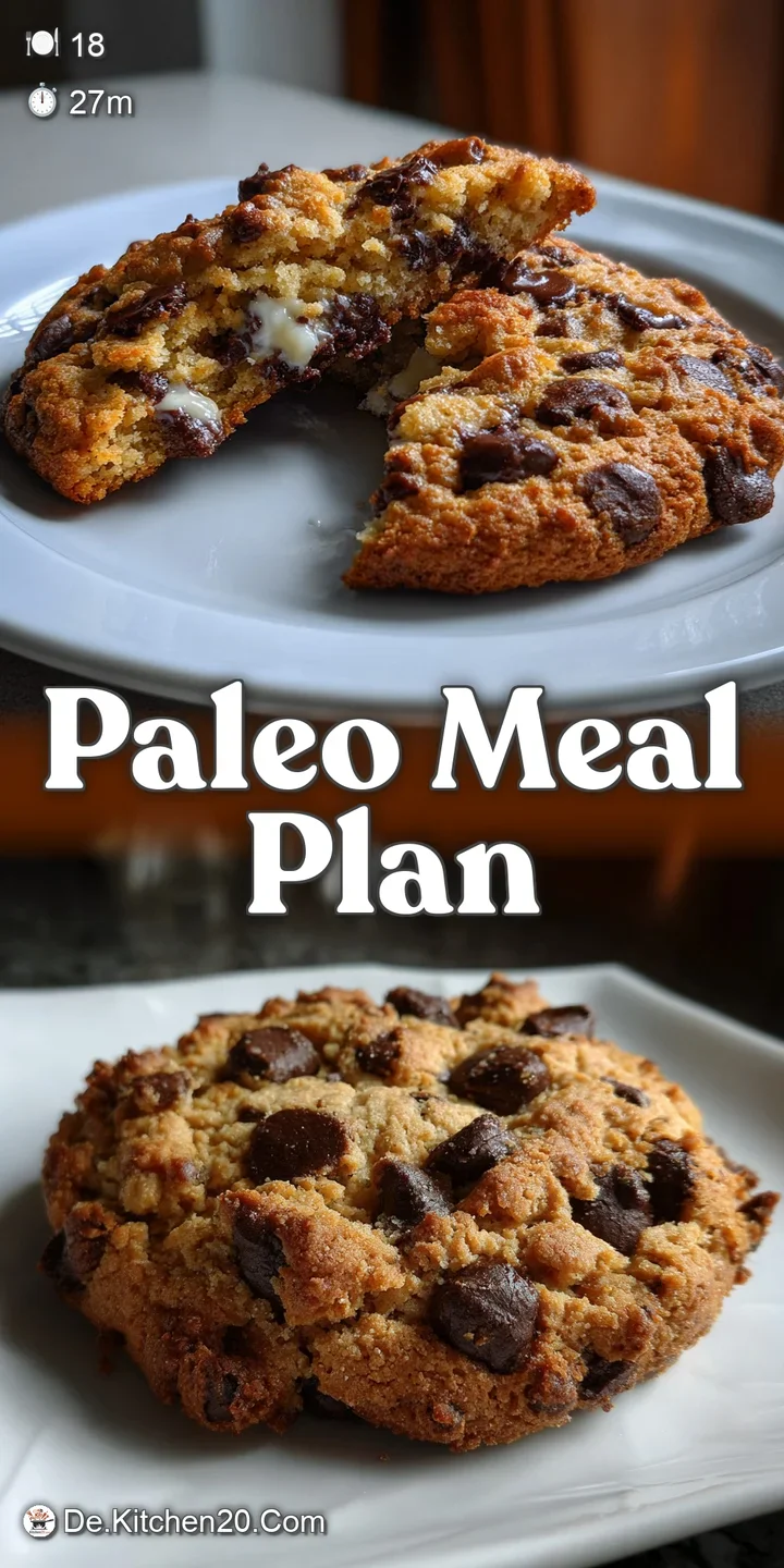 Close-up view of a rich, dark chocolate cookie, revealing a tender interior and studded with visible almond flour, ready t...