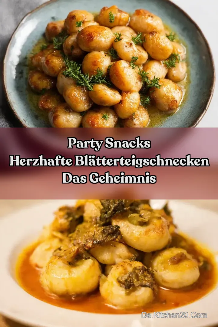Party Snacks Herzhafte Bl&auml;tterteigschnecken Das Geheimnis