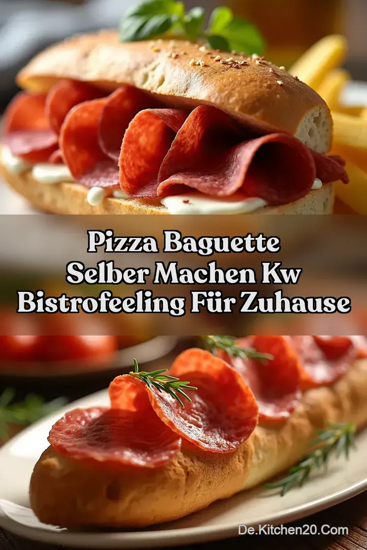 Pizza Baguette selber machen kw BistroFeeling f&uuml;r Zuhause