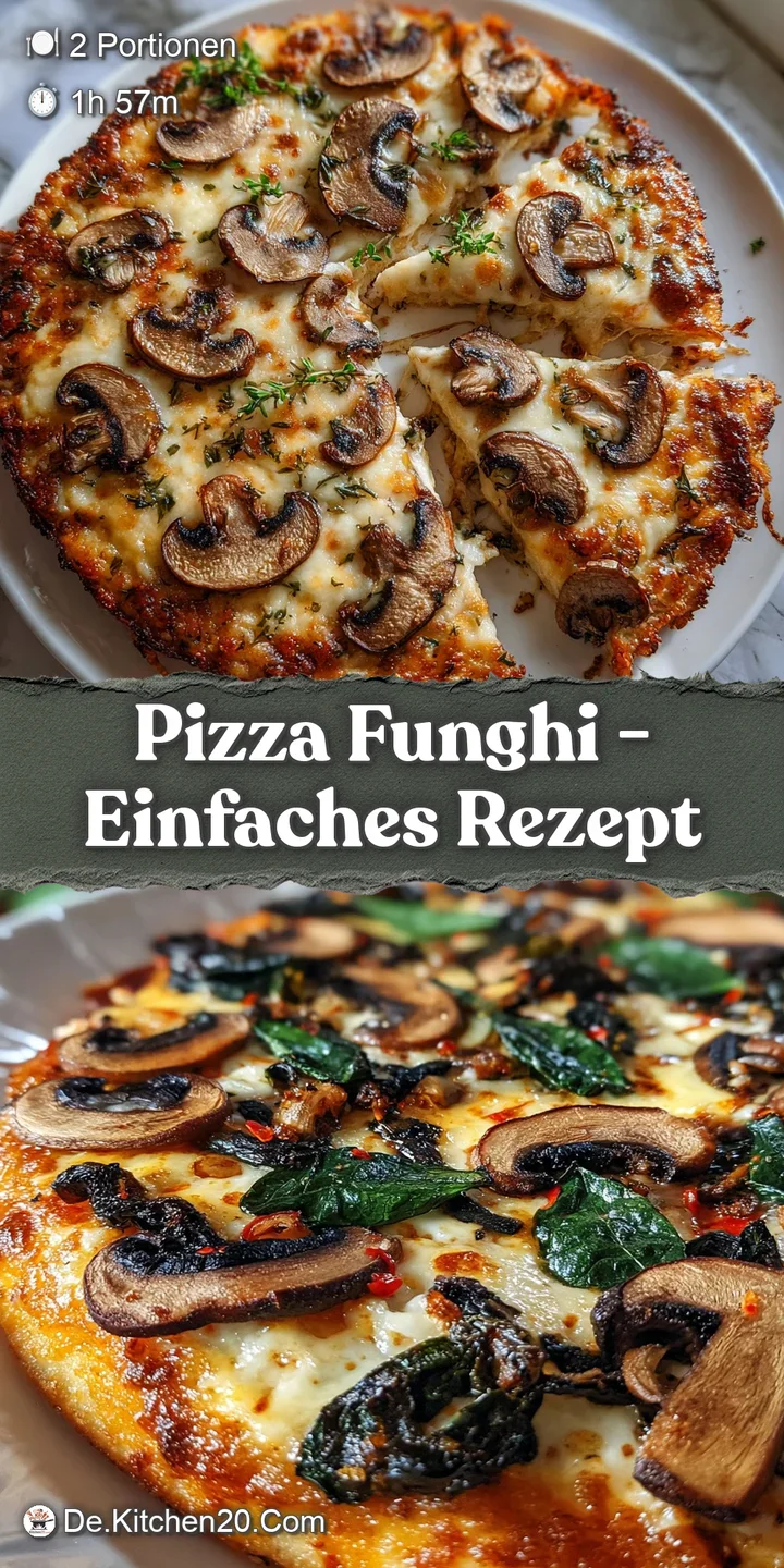 Close-up of bubbling mozzarella on pizza with saut&eacute;ed mushrooms and herbs, highlighting the pizza's crispy, blistered crust.