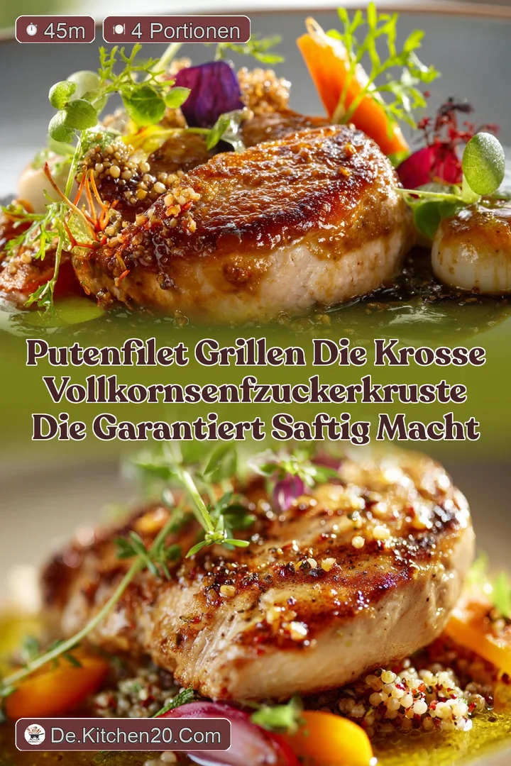 Putenfilet Grillen Die krosse VollkornsenfZuckerKruste die garantiert saftig macht