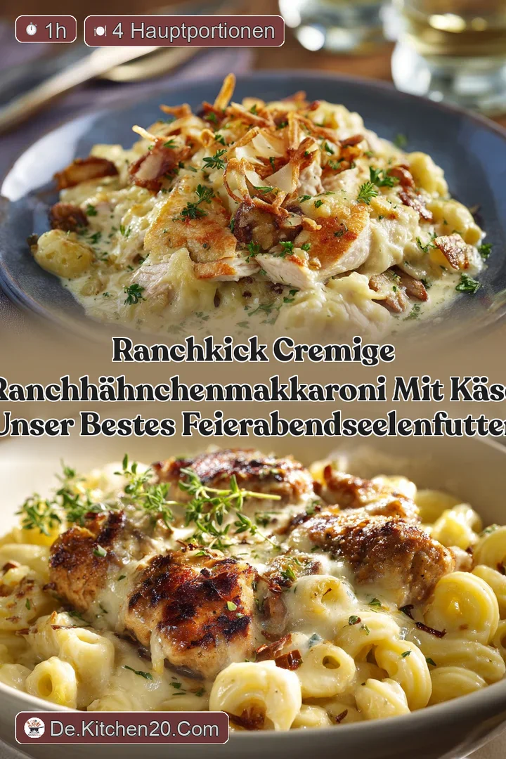 RanchKick Cremige RanchH&auml;hnchenMakkaroni mit K&auml;se Unser bestes FeierabendSeelenfutter