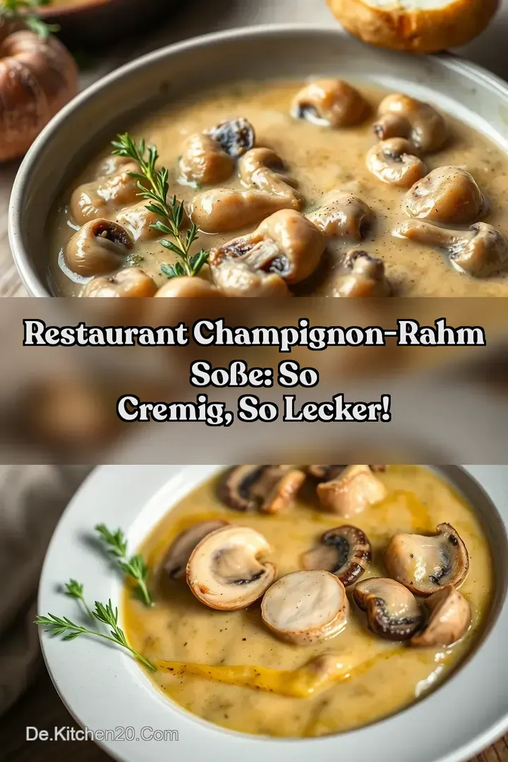 Restaurant Champignon-Rahm So&szlig;e: So cremig so lecker!