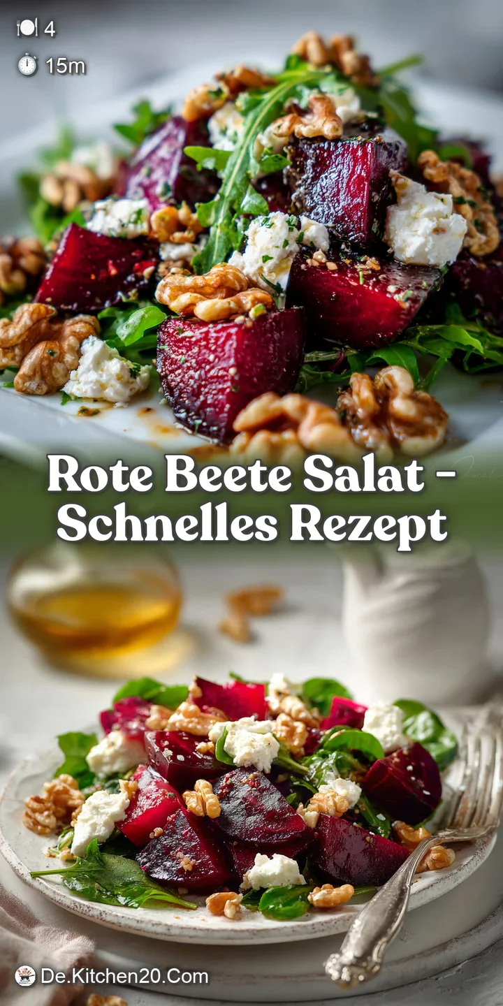 Close-up of juicy beet chunks, showcasing the vibrant color and fresh, earthy texture. Salty cheese and bright herbs compl...