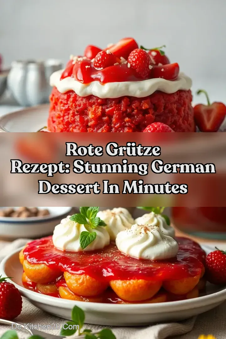 Rote Gr&uuml;tze Rezept: Stunning German Dessert in Minutes