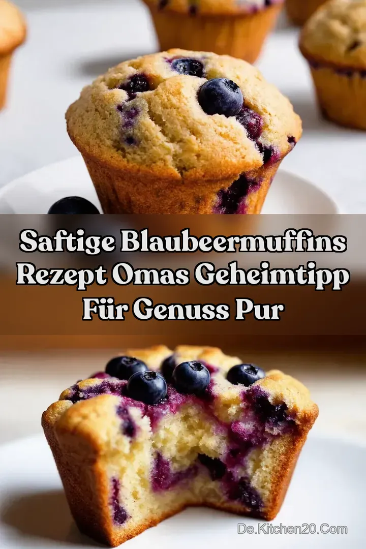 Saftige Blaubeermuffins Rezept Omas Geheimtipp f&uuml;r Genuss pur