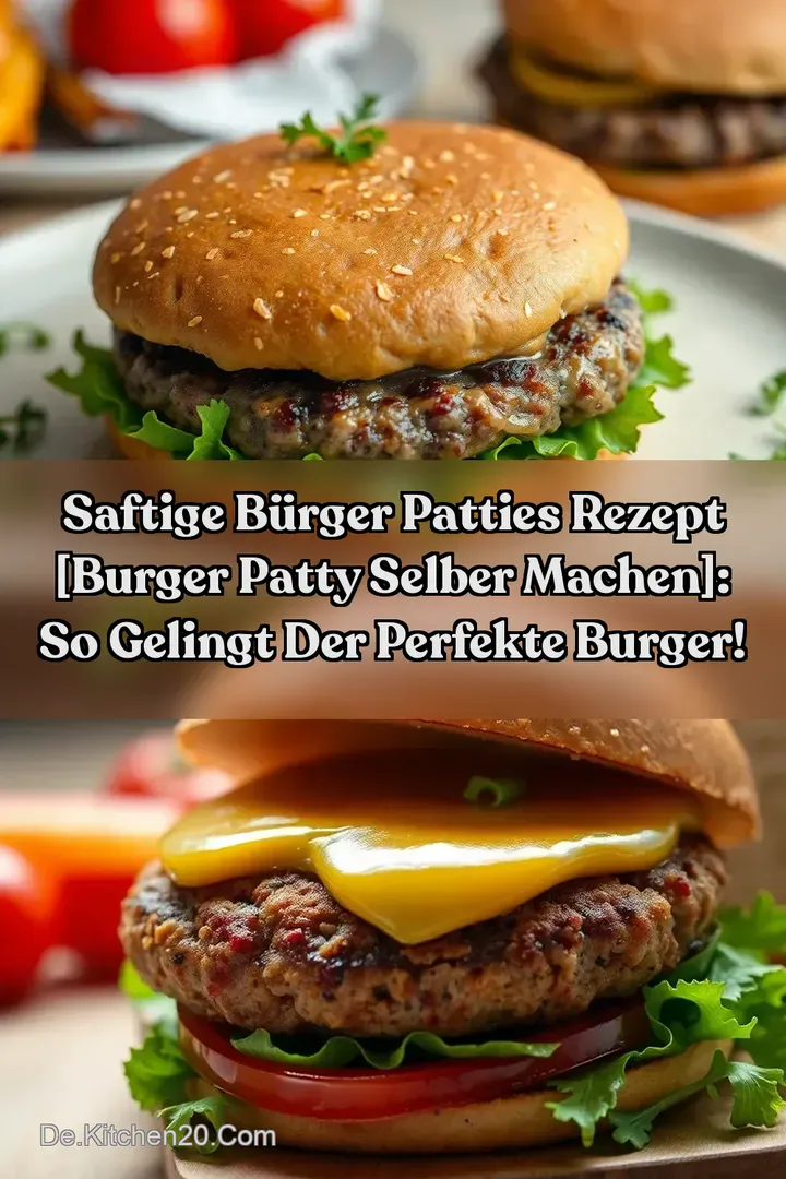 Saftige B&uuml;rger Patties Rezept [Burger Patty selber machen]: So gelingt der perfekte Burger!