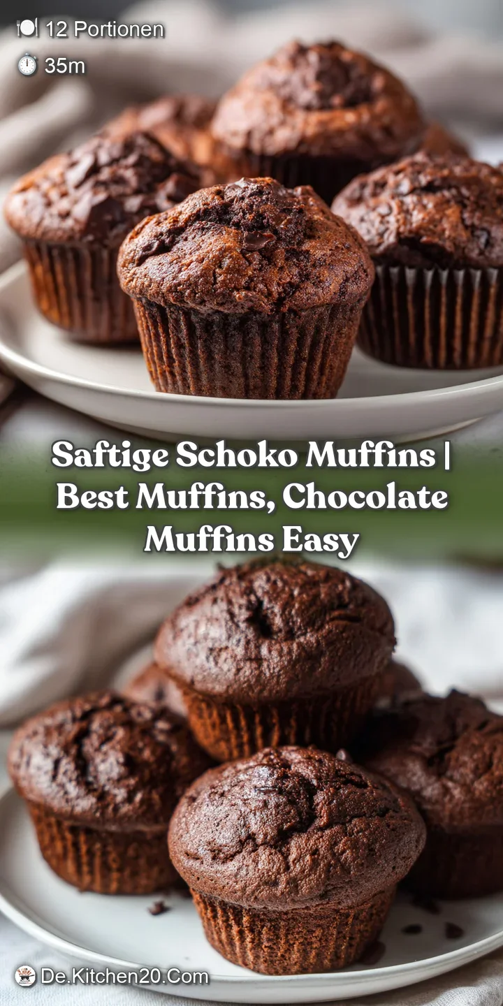 Close-up of a tender chocolate muffin with a glistening, moist crumb and tiny dark chocolate chips.
