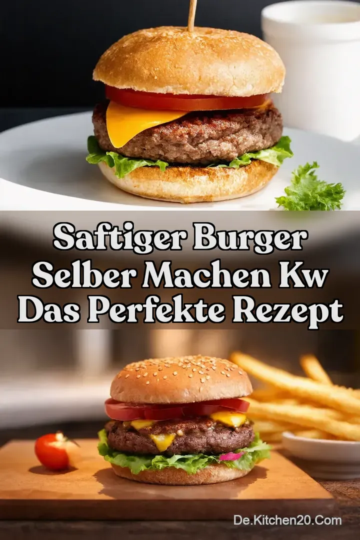Saftiger Burger Selber Machen kw Das Perfekte Rezept