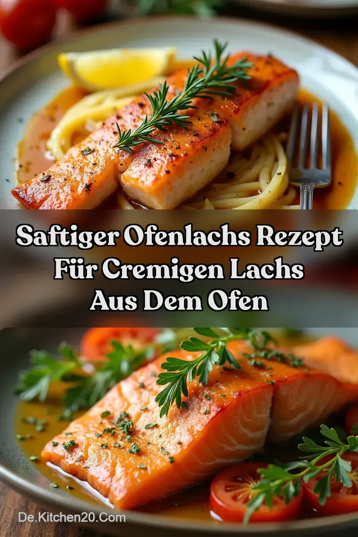 Saftiger Ofenlachs Rezept f&uuml;r cremigen Lachs aus dem Ofen