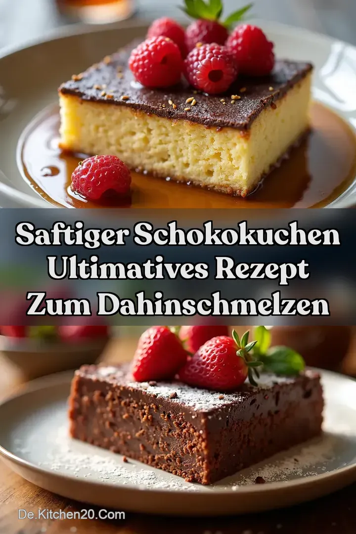 Saftiger Schokokuchen Ultimatives Rezept zum Dahinschmelzen