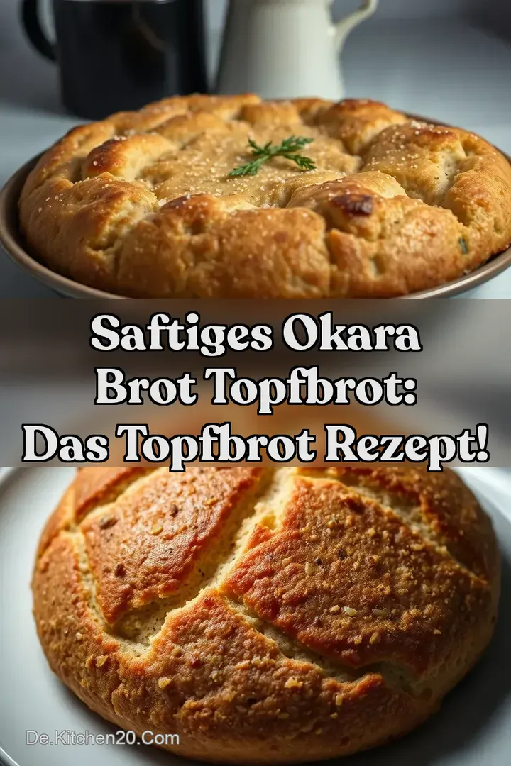 Saftiges Okara Brot Topfbrot: Das Topfbrot Rezept!