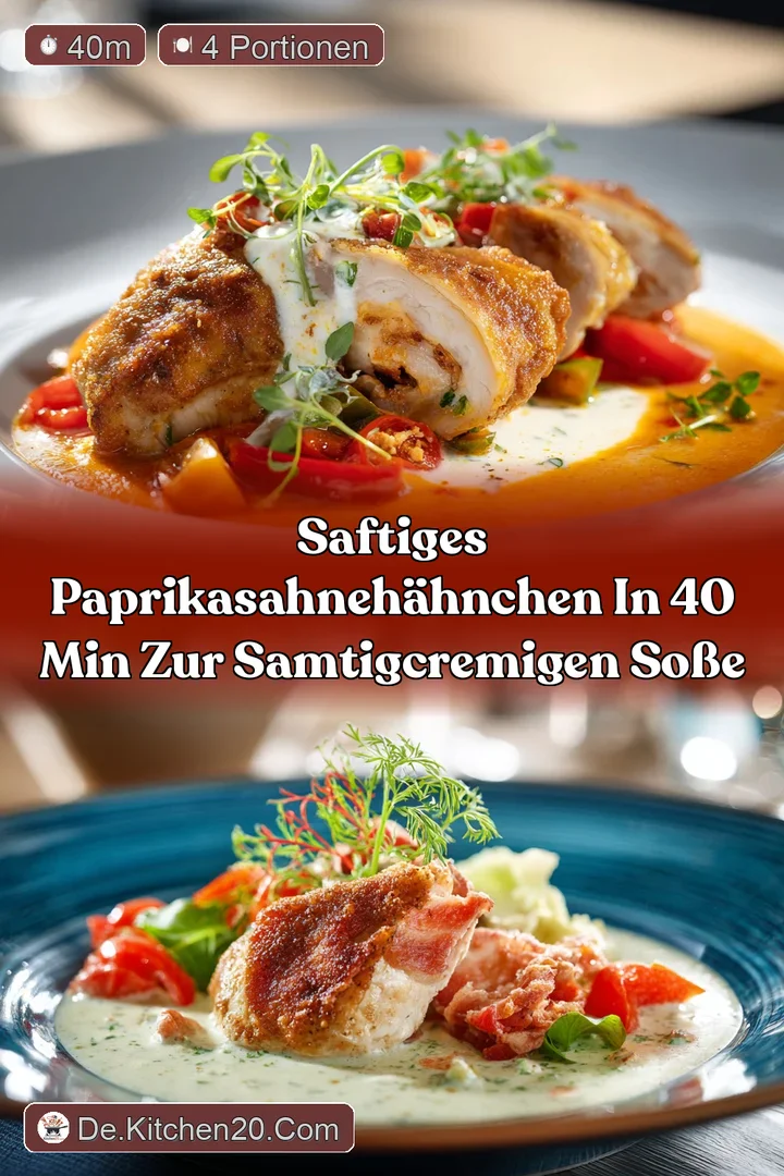 Saftiges PaprikaSahneH&auml;hnchen In 40 Min zur samtigcremigen So&szlig;e