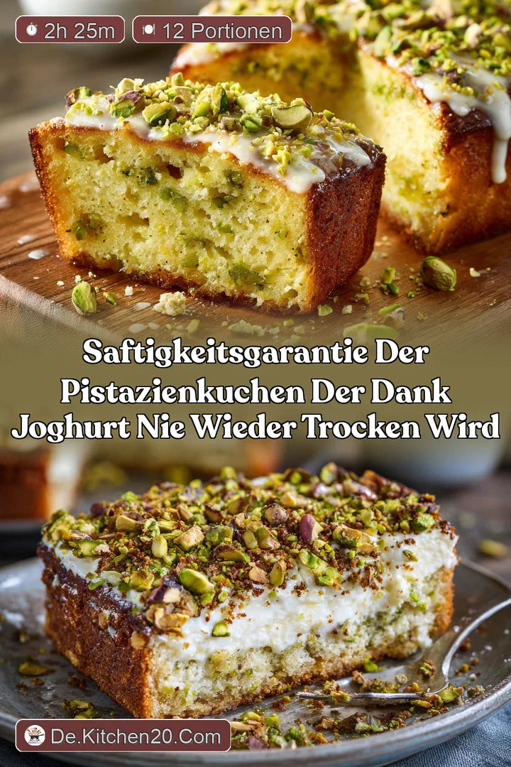 SaftigkeitsGarantie Der Pistazienkuchen der dank Joghurt nie wieder trocken wird