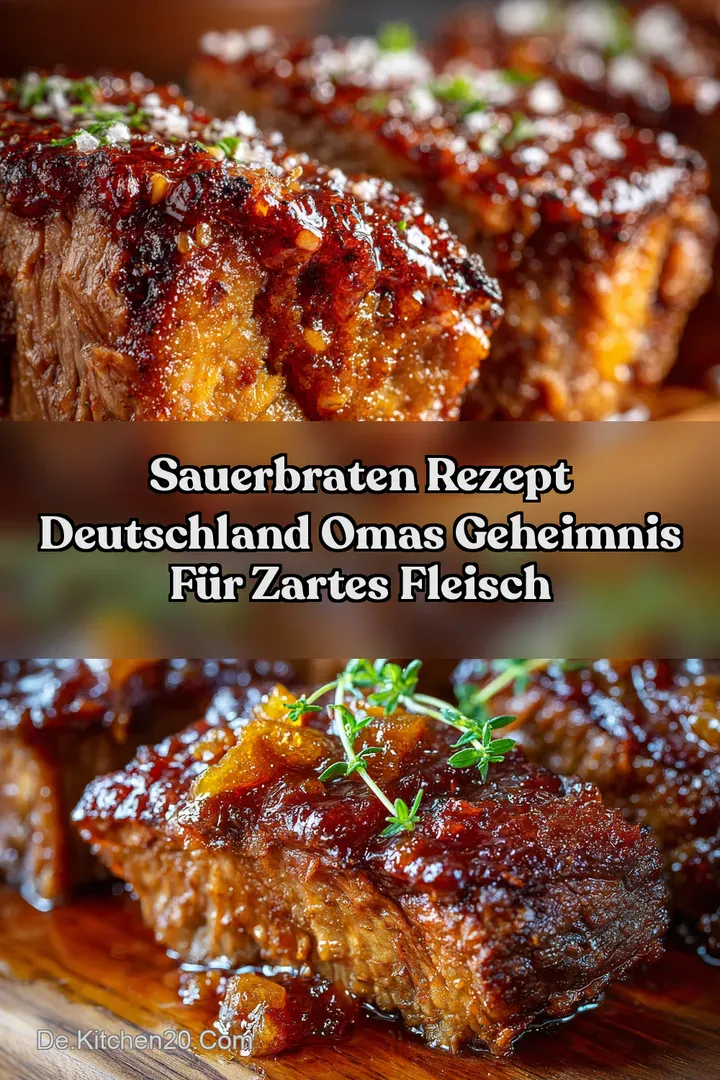 Sauerbraten Rezept Deutschland Omas Geheimnis f&uuml;r Zartes Fleisch