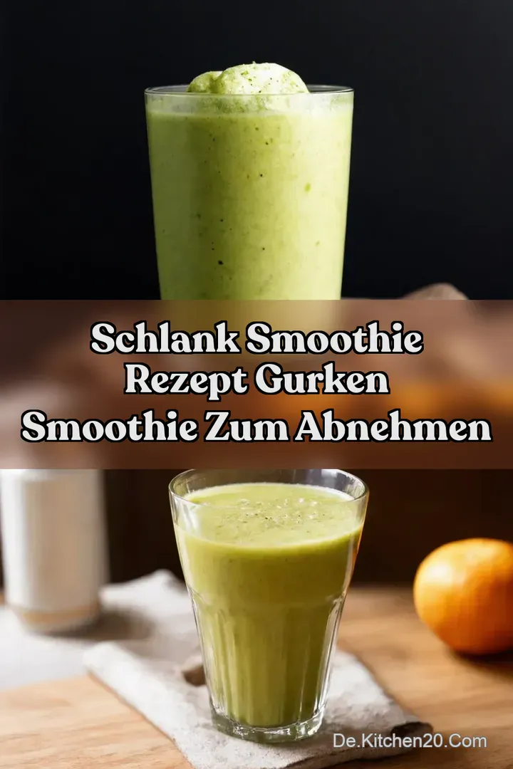 Schlank Smoothie Rezept Gurken Smoothie zum Abnehmen