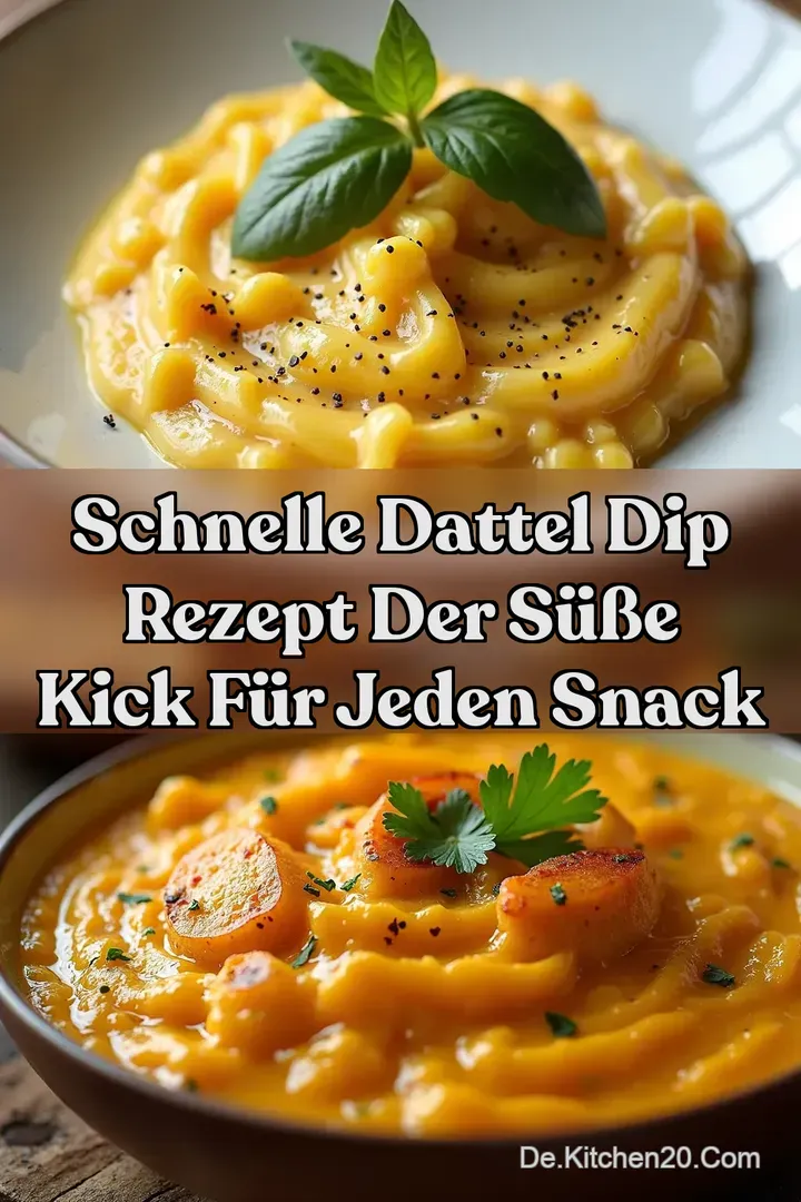 Schnelle Dattel Dip Rezept Der S&uuml;&szlig;e Kick f&uuml;r Jeden Snack