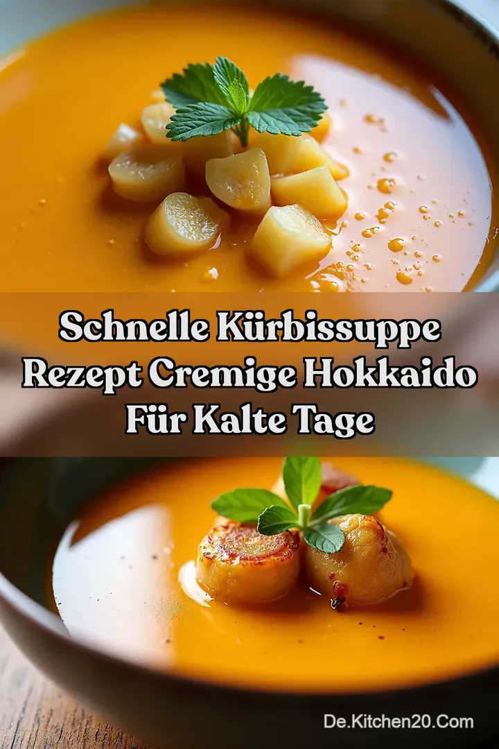 Schnelle K&uuml;rbissuppe Rezept Cremige Hokkaido f&uuml;r Kalte Tage