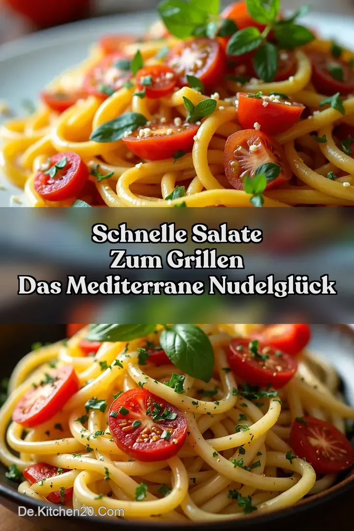 Schnelle Salate zum Grillen Das mediterrane Nudelgl&uuml;ck