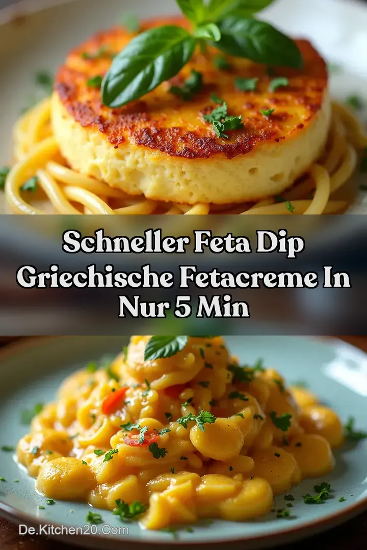 Schneller Feta Dip Griechische FetaCreme in nur 5 Min
