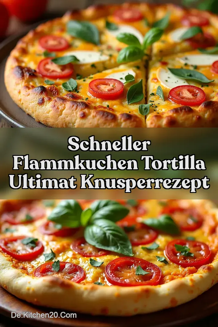 Schneller Flammkuchen Tortilla Ultimat KnusperRezept