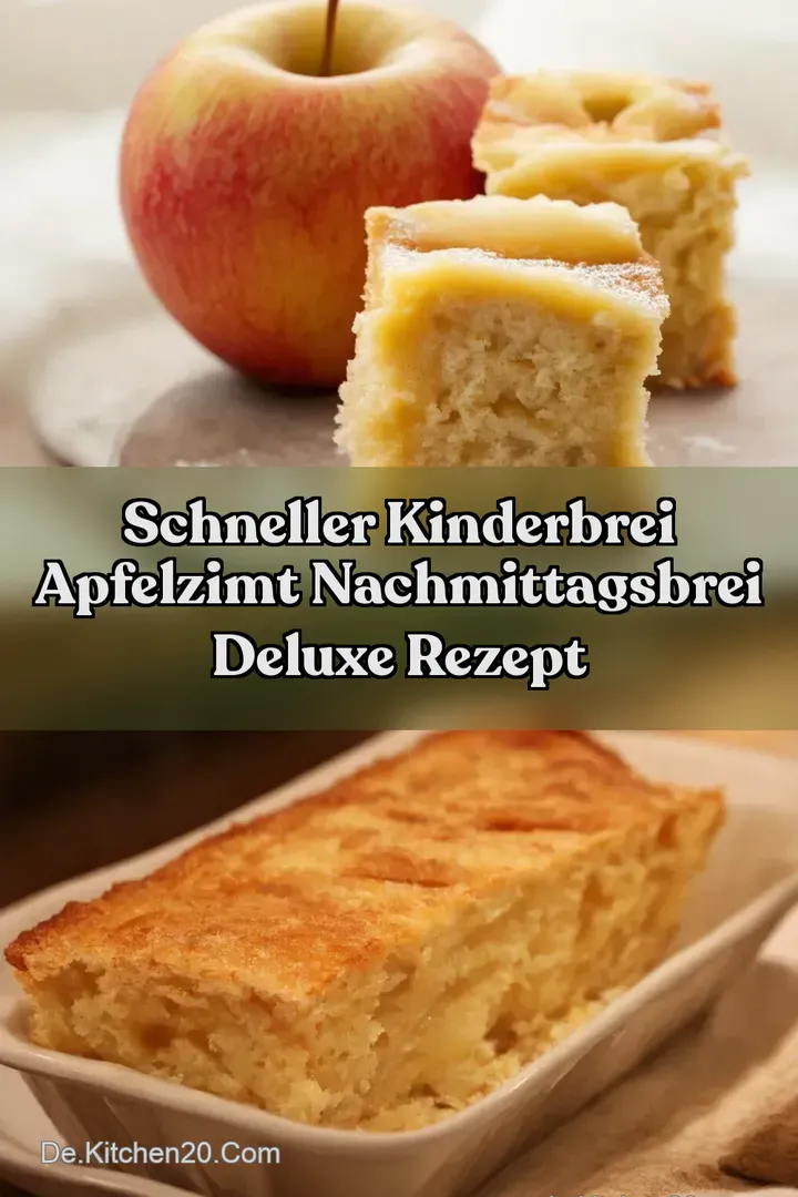 Schneller Kinderbrei ApfelZimt Nachmittagsbrei Deluxe Rezept