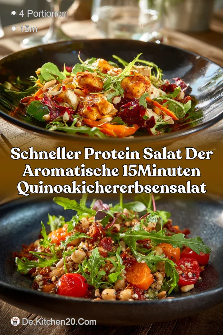 Schneller Protein Salat Der aromatische 15Minuten QuinoaKichererbsenSalat