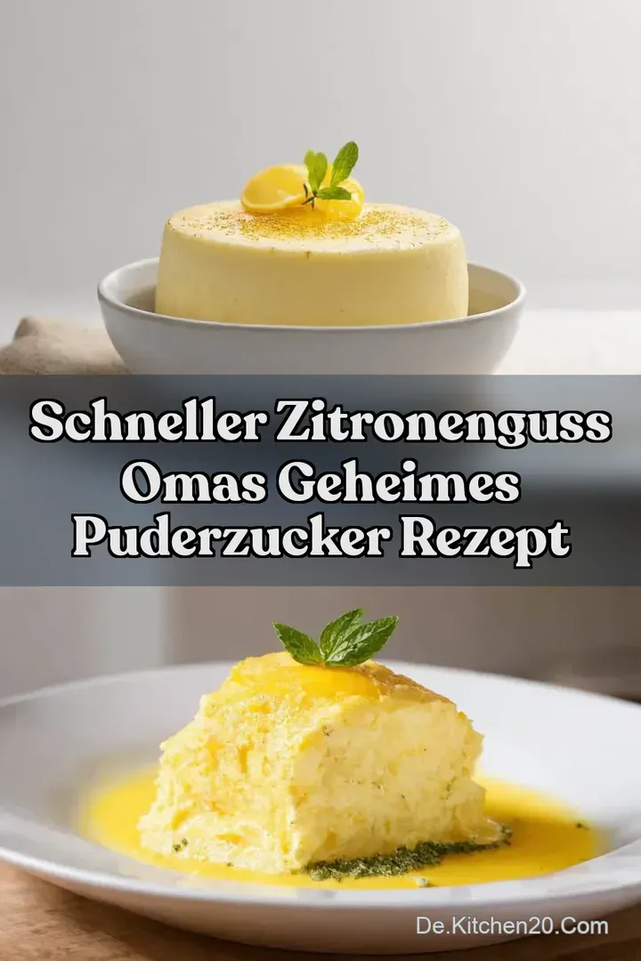 Omas Geheimnis Einfacher Zitronenguss mit Puderzucker…