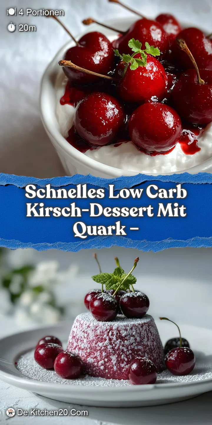 Close-up of a spoon lifting a spoonful of creamy white dessert with juicy, vibrant red cherries. A taste of pure delight.