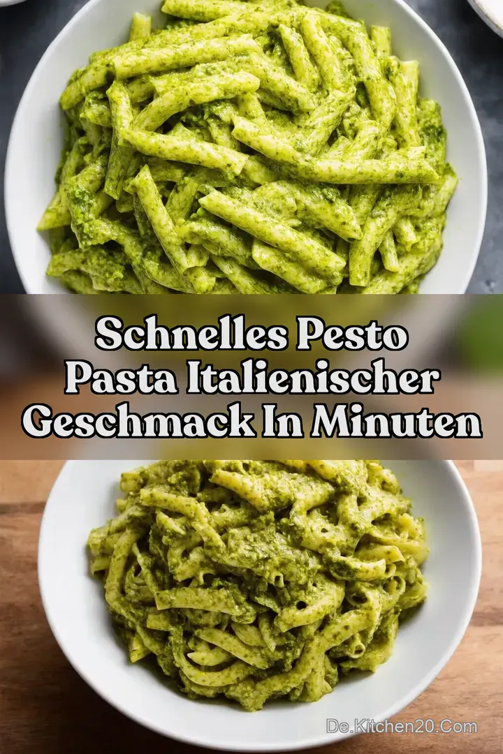 Schnelles Pesto Pasta Italienischer Geschmack in Minuten
