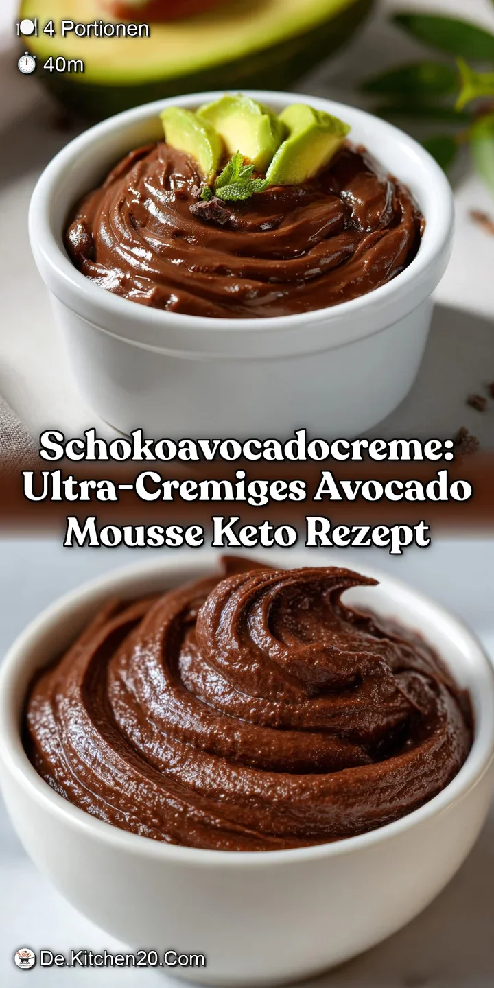 SchokoAvocadoCreme: Ultra-Cremiges Avocado Mousse Keto Rezept
