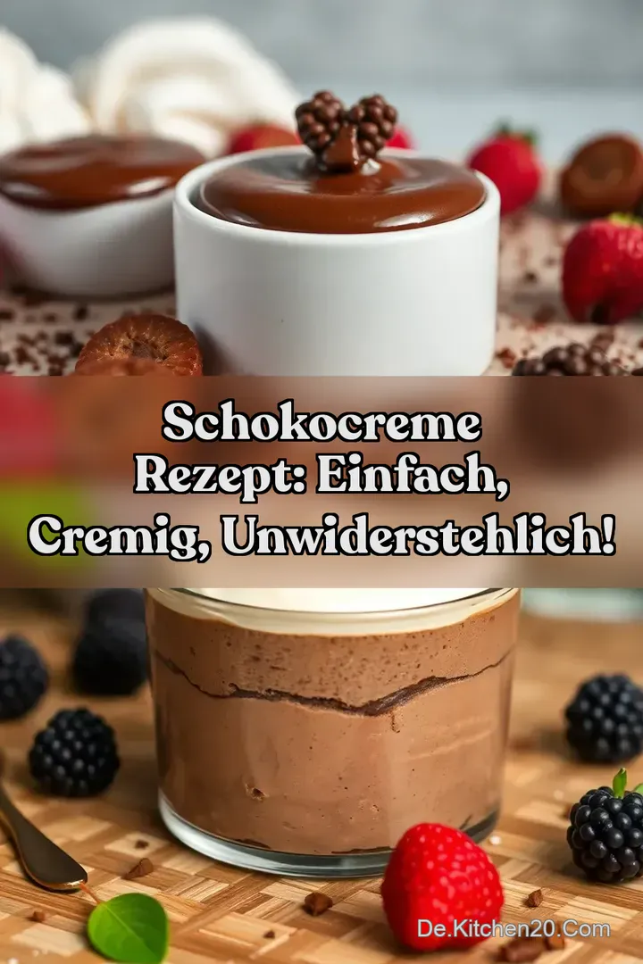 Schokocreme Rezept: Einfach cremig unwiderstehlich!
