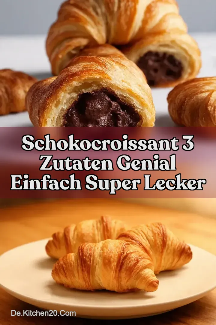 Schokocroissant 3 Zutaten Genial einfach super lecker